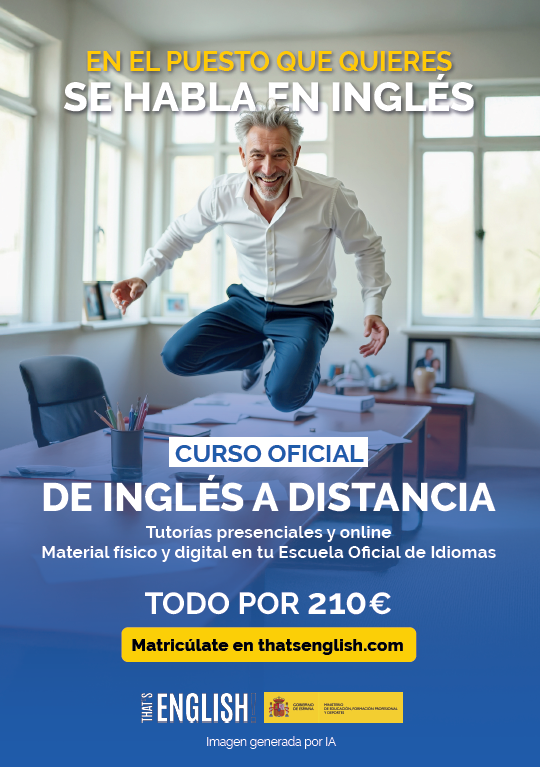 Curso oficial Inglés a Distancia 2025
